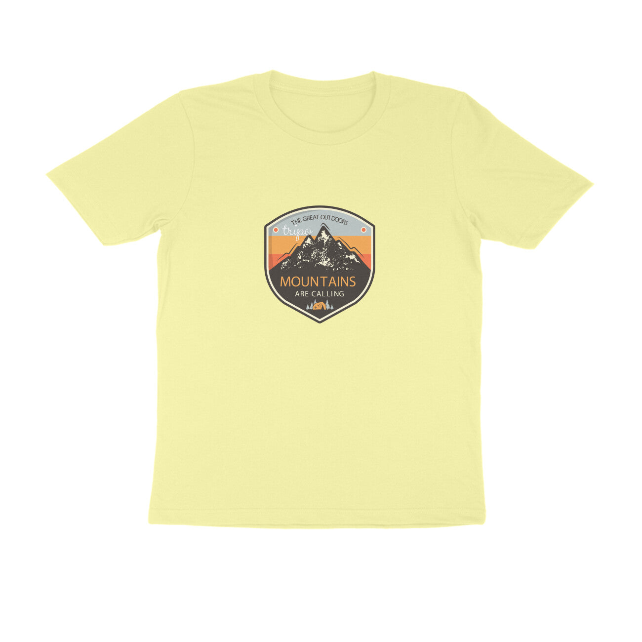 Mountains Are Calling Yellow Tshirt