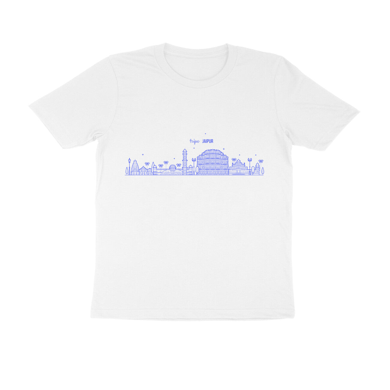 Jaipur Cityscape Printed White Tshirt