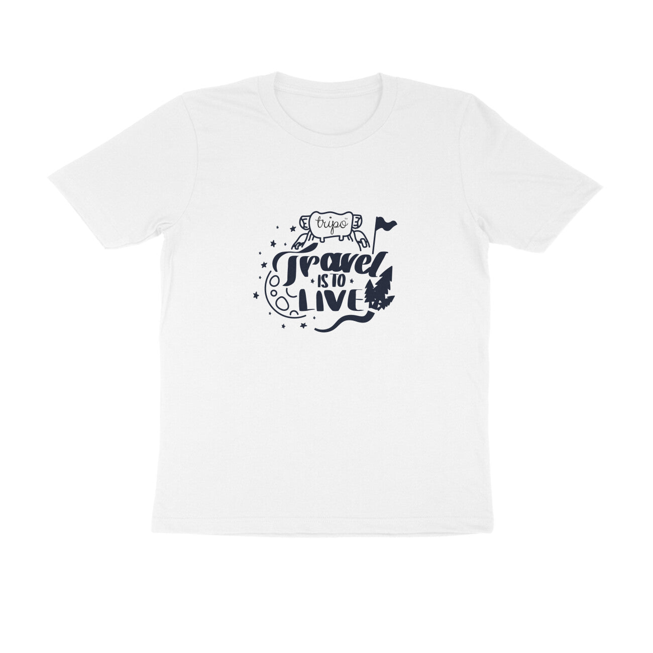 Travel Is To Live White Tshirt