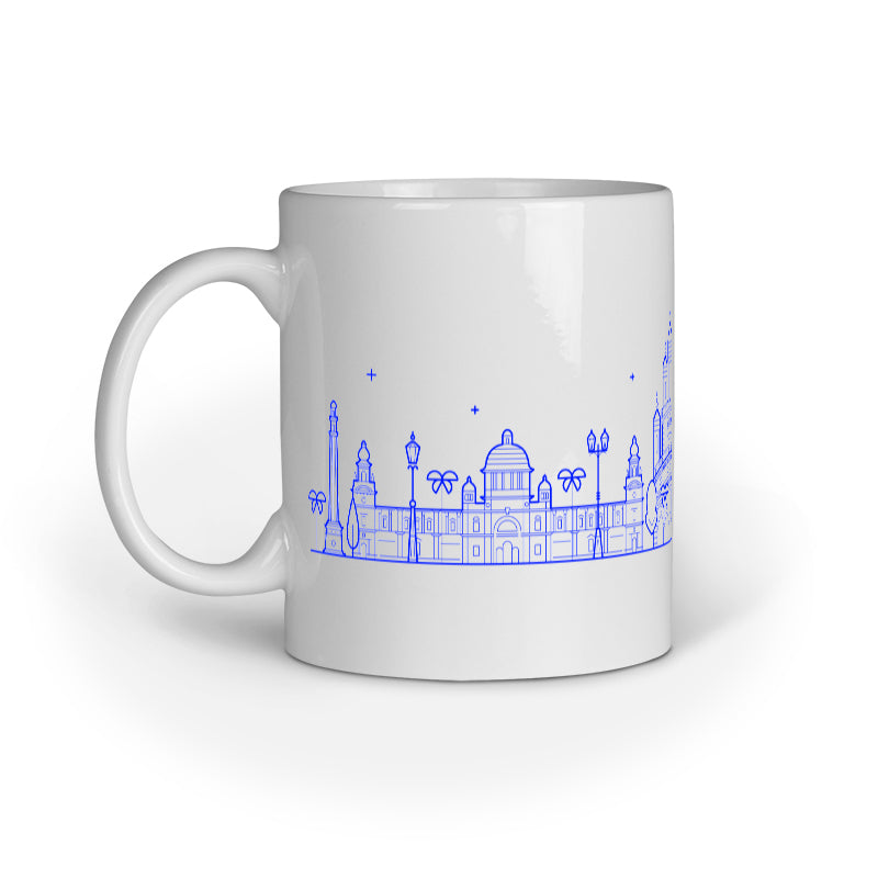 Kolkata Cityscape Travel Poster Coffee Mug White
