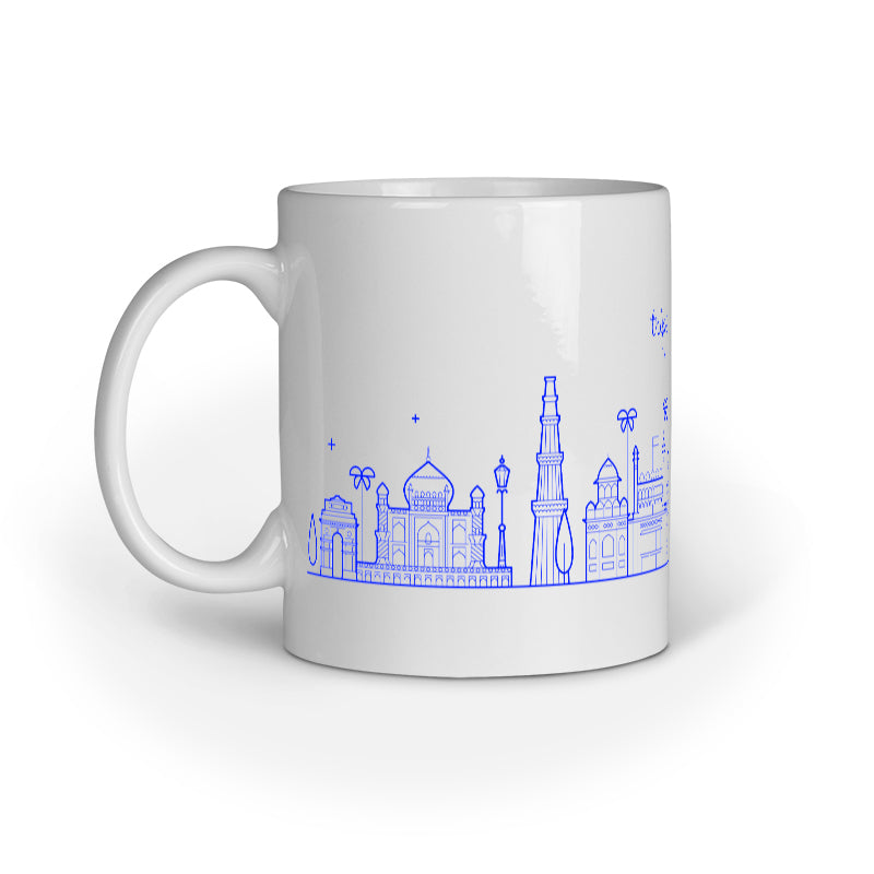 New Delhi Cityscape Travel Poster Coffee Mug