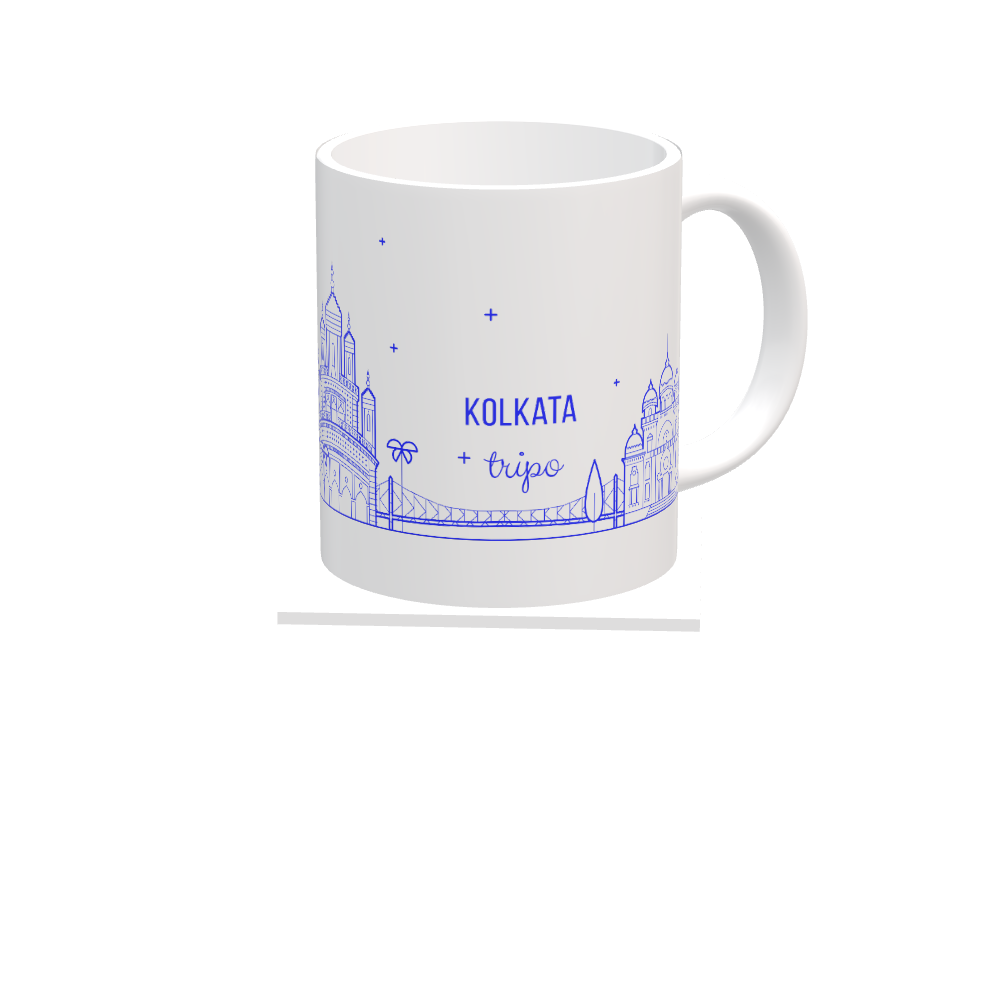 Kolkata City Scape White Mug