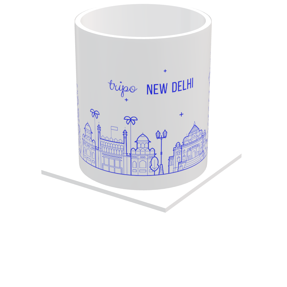 Delhi City Scape White Mug